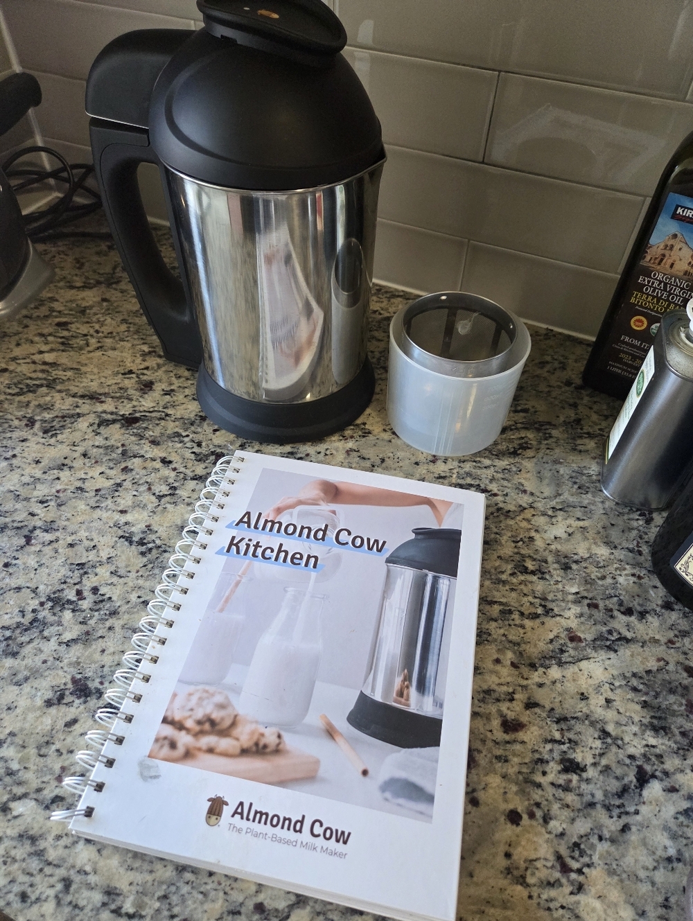 Plant-Based Milk Maker – Silver with Black Accents